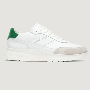 Portuguese made “Filling Pieces” White and Green Sneakers